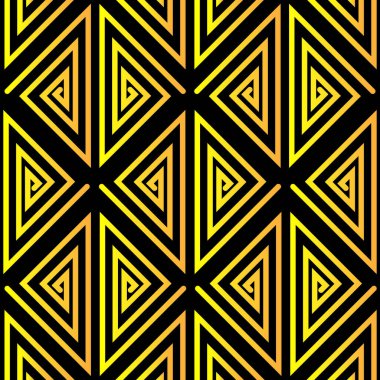 Çeşitli amaçlar için altın geometrik desenli duvar kağıtları. Vektör illüstrasyonu.