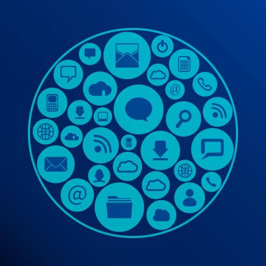 Duvar kâğıdında çeşitli tabelalar var. Vektör illüstrasyonu.