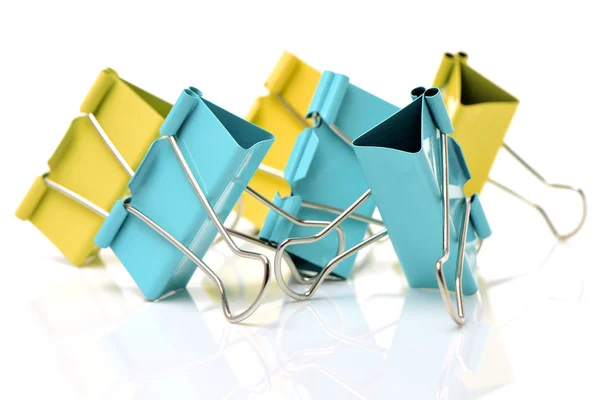 Binder clips closeup — Stock Photo, Image