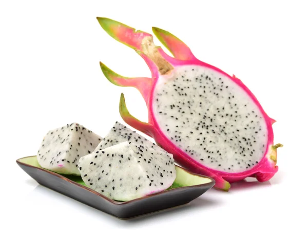 Pitaya eller Dragon frukt isolerade — Stockfoto