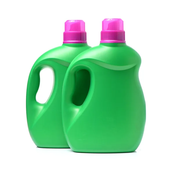 Plastic containers for detergent — Stock Photo, Image