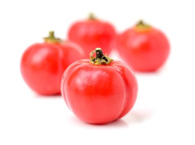 organik kırmızı kiraz domatesleri