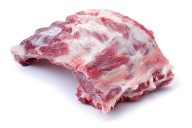 Beyaz üzerine ham yedek kaburga