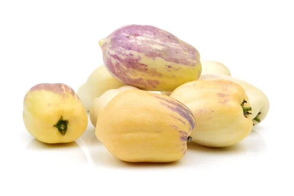 Fresh Pepino fruit on white — Stock Photo, Image
