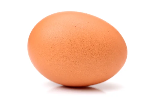 Κοντινό πλάνο του αυγού σε λευκό — Φωτογραφία Αρχείου