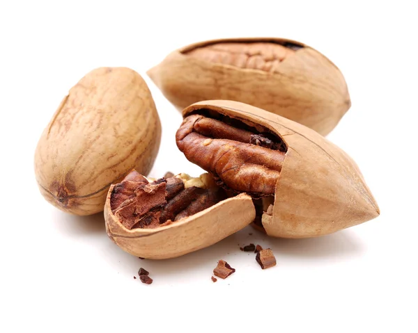 Pecan nuts in pile — Stock Photo, Image