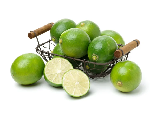 Limes on white background — Stock Photo, Image