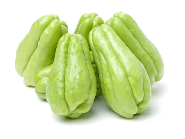 Chayote Calabazas Aisladas Sobre Fondo Blanco —  Fotos de Stock