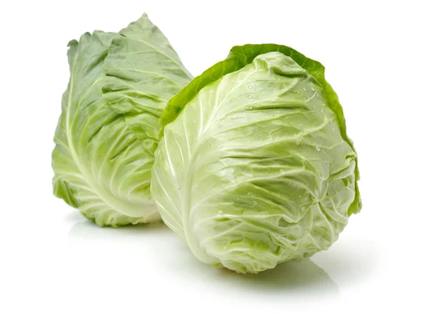 Green cabbages close up — Stock Photo, Image