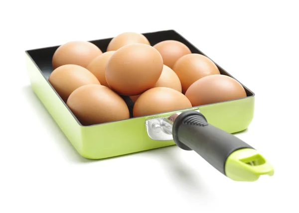 Fechar de ovos em branco — Fotografia de Stock