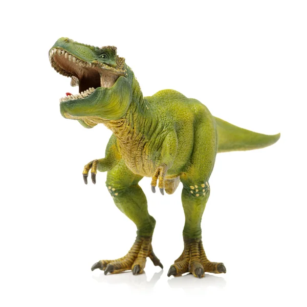 Dinosaurie leksak på nära håll — Stockfoto