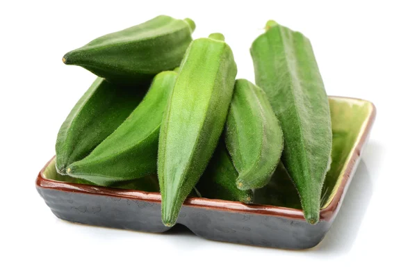 Fresh young okra — Stock Photo, Image