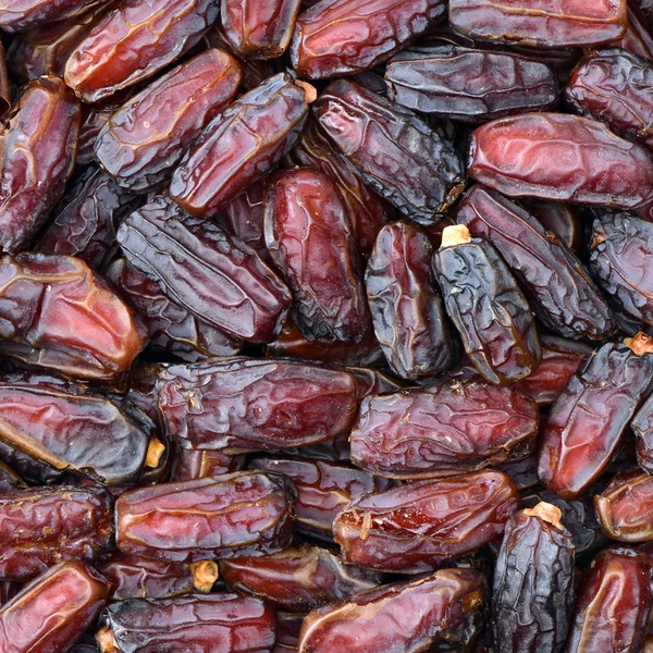Dried date fruits close up