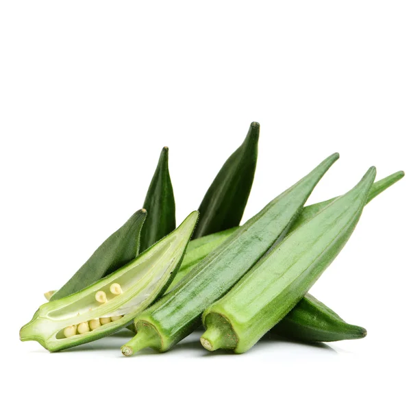 Fresh young okra — Stock Photo, Image