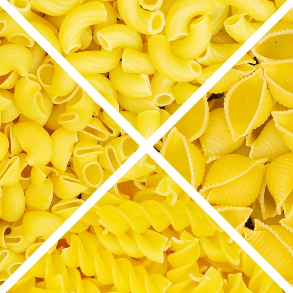 Gyllene pasta i högen — Stockfoto