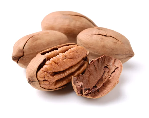 Pecan nuts in pile — Stock Photo, Image