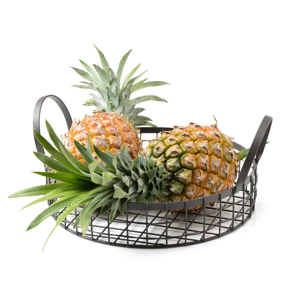 Ananas sepeti yakın çekim — Stok fotoğraf