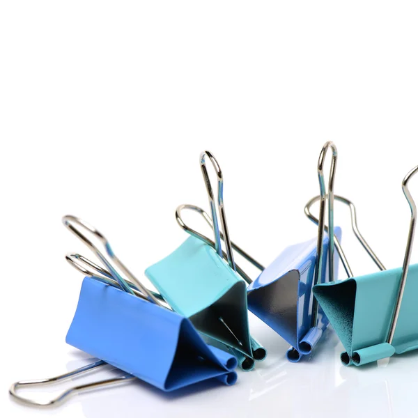 Binder clips closeup — 图库照片