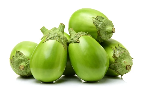 Fresh green eggplants — Stock Photo, Image