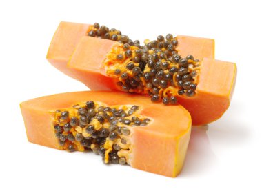 papaya meyve dilimlenmiş 