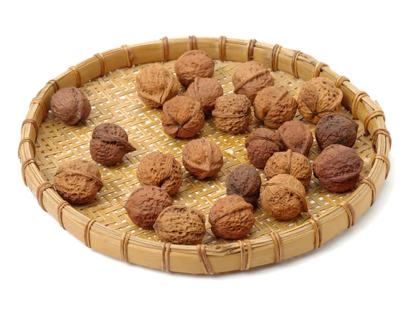 Walnuts on white background — Stock Photo, Image