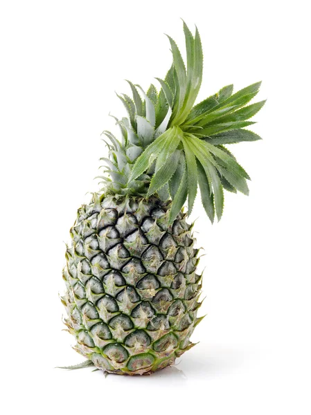 Ananas da vicino su bianco — Foto Stock