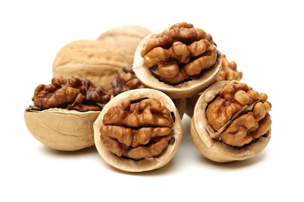 Pile of walnuts close up — Stock Photo, Image