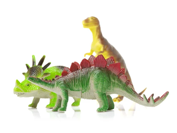 Dinosaurios juguetes de cerca — Foto de Stock