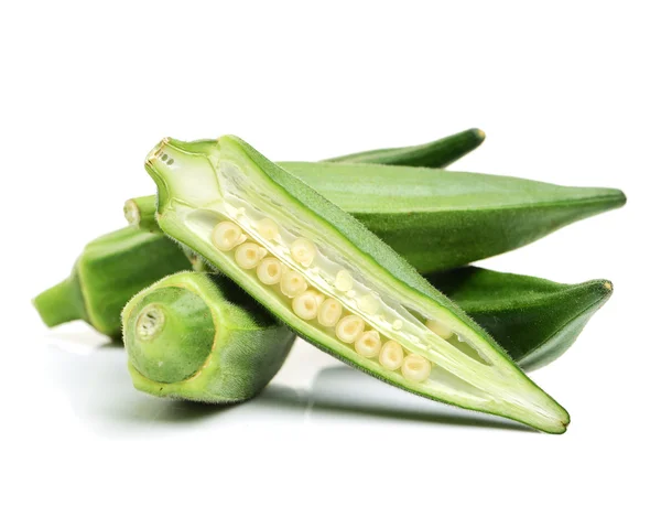 Fresh young okra — Stock Photo, Image