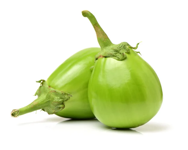 Fresh green eggplants — Stock Photo, Image