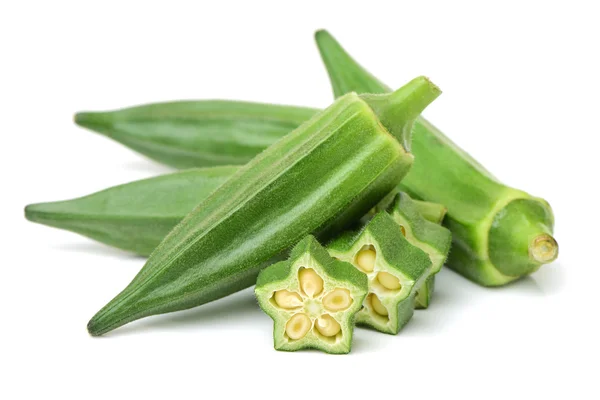 Verse jonge okra — Stockfoto