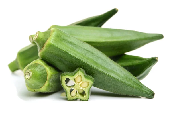 Friss fiatal okra — Stock Fotó