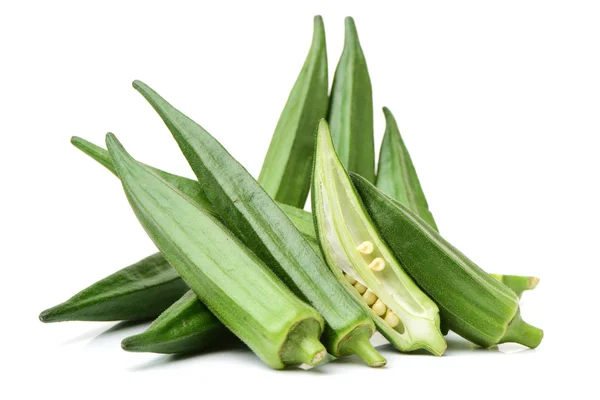 Friss fiatal okra — Stock Fotó