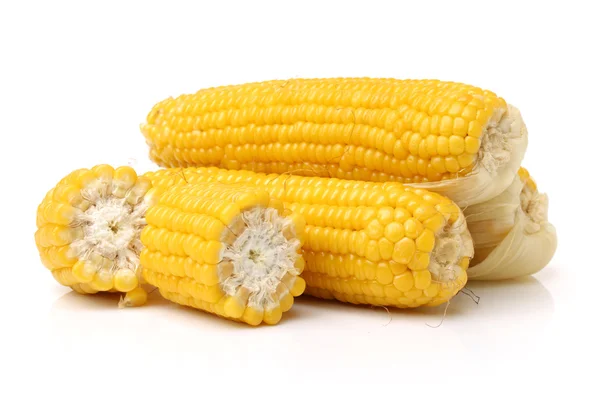 Naturliga gula corncobs — Stockfoto