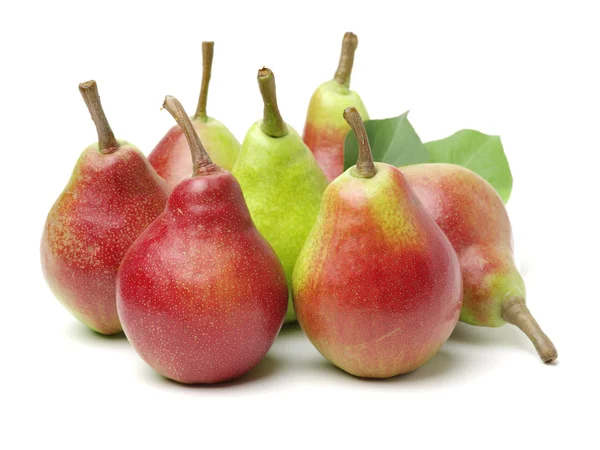 Green pears close up — Stock Photo, Image