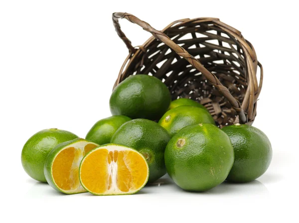 Limes on white background — Stock Photo, Image