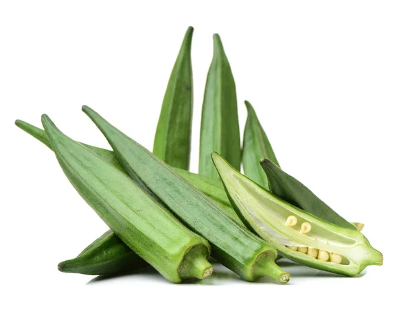 Verse jonge okra — Stockfoto