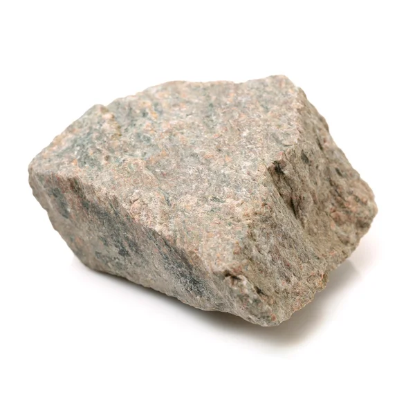 Ein Stück Felsen Isoliert Auf Weißem Hintergrund — Stockfoto