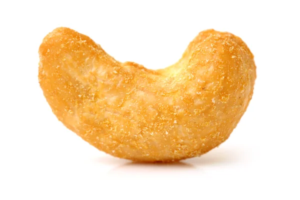 Närbild Skott Cashewnöt Isolerad Vit Bakgrund — Stockfoto