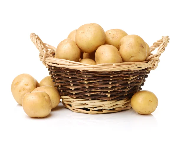 Potato close up on white — Stock Photo, Image