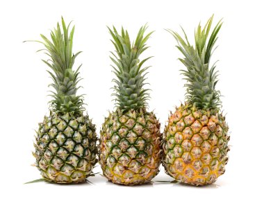 Ananas beyaz yakın çekim 