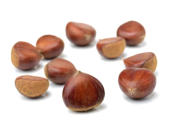 Pile of hazelnuts close up — Stock Photo, Image