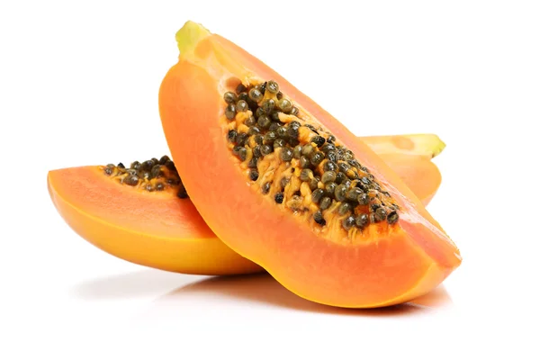 Papaya gyümölcs szeletelt — Stock Fotó
