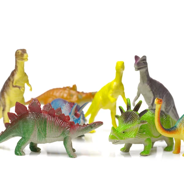 Dinosaurios juguetes de cerca — Foto de Stock