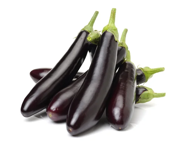 Eggplants on white background — Stock Photo, Image