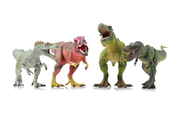 Dinosaurios juguetes de cerca — Foto de Stock