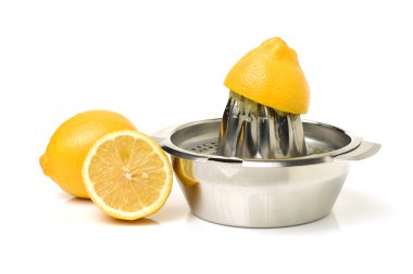 lemon-squeezer on white background clipart