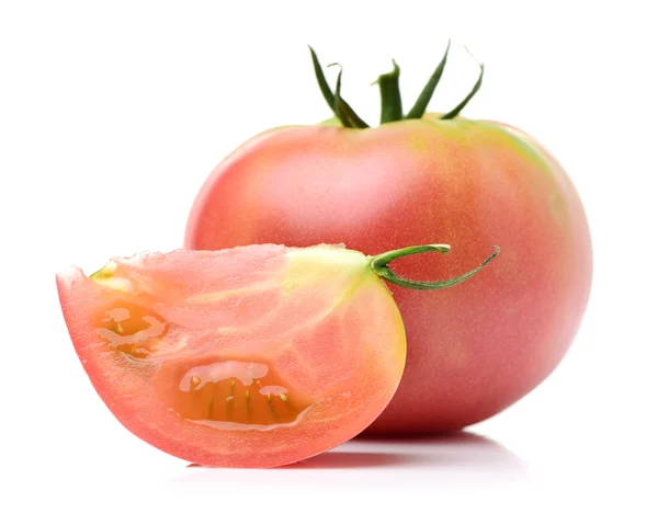 Tomate auf weißem Hintergrund — Stockfoto