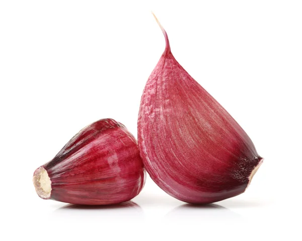 Fresh young garlic isolated on — Stock Photo, Image