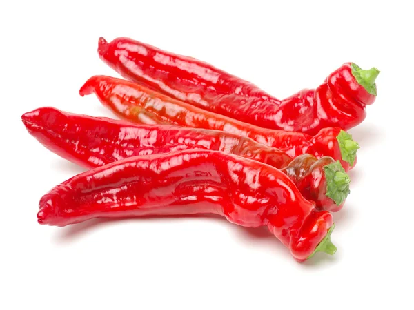 Fresh red pepper on white — Stock Photo, Image